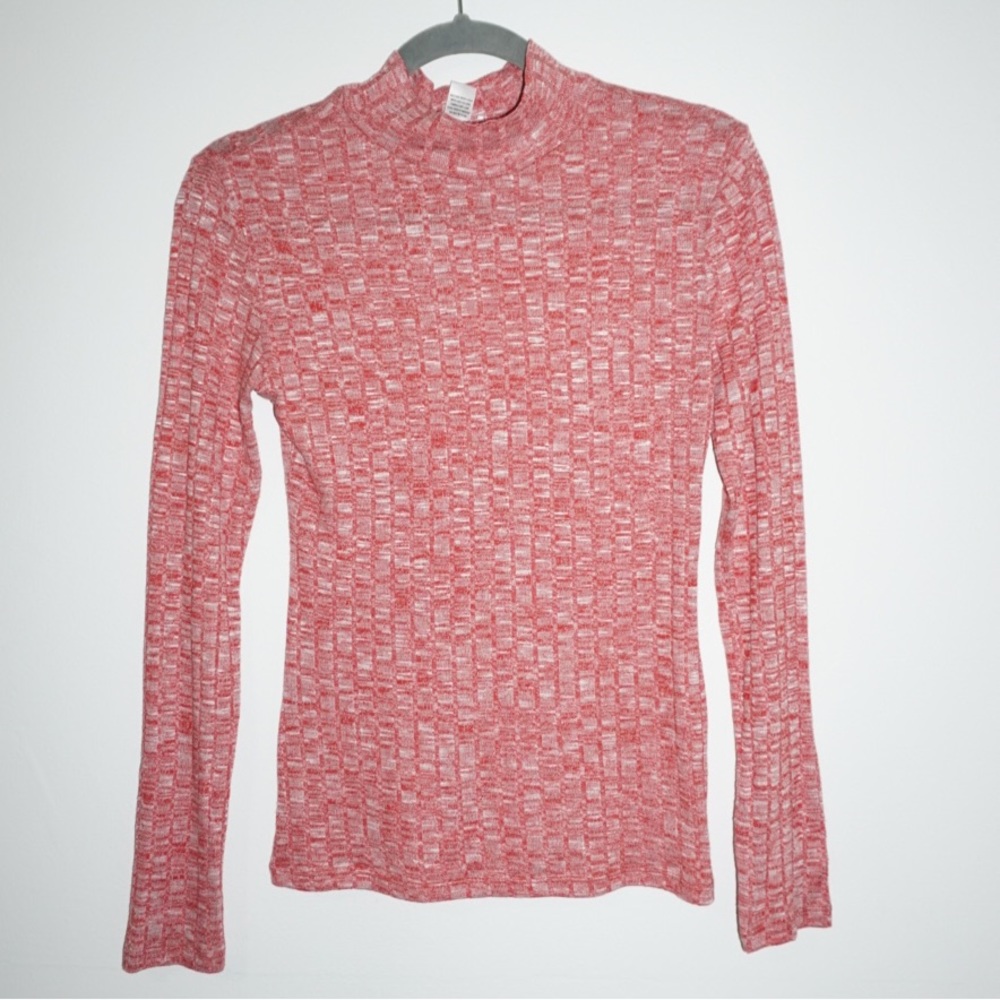 ADC Mauve Long Sleeve Low Turtleneck Sweater Shirt. Lightweight. Size S.